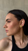 Aretes corazón dorado