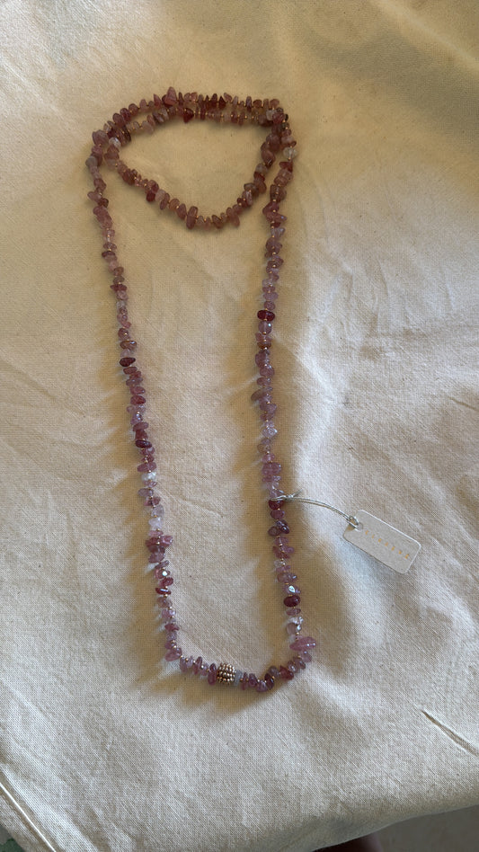 Collar largo Rosa
