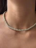 Collar grabado plateado