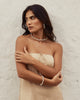Choker con tejido envolvente plateado