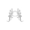Aretes de lagartija silver