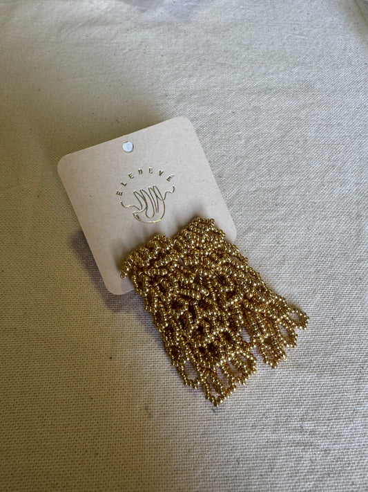 Aretes Ocaso Dorado Medianos