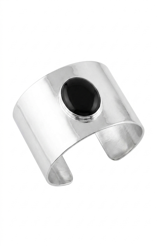 Brazalete plata ónix
