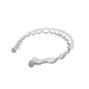 Choker con tejido envolvente plateado