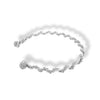 Choker con tejido envolvente plateado