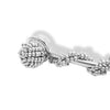 Choker con tejido envolvente plateado