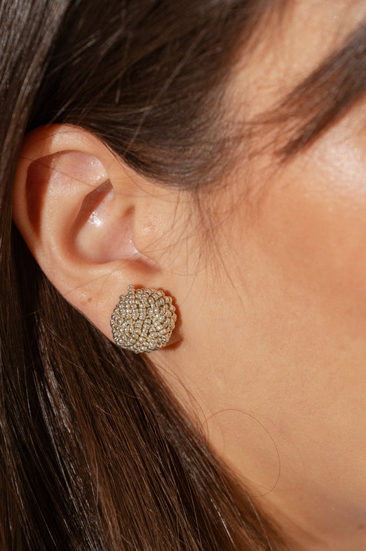 Topos enredados plateados pequeños