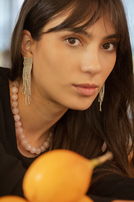 Collar cuarzo rosado