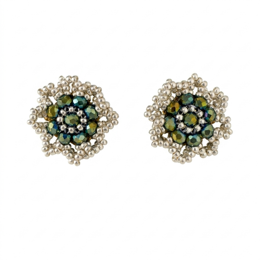 Aretes Hierba de Añañuca Verdes