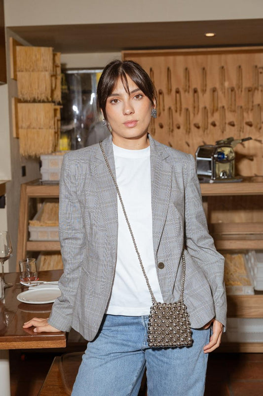 Bolso Crossbody Plateado